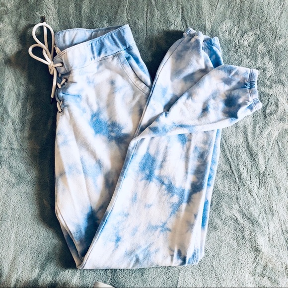 Cloud Chaser Pants - Tie Dye Blue Jogger PullOn Sweatpants CLOUD CHASER
